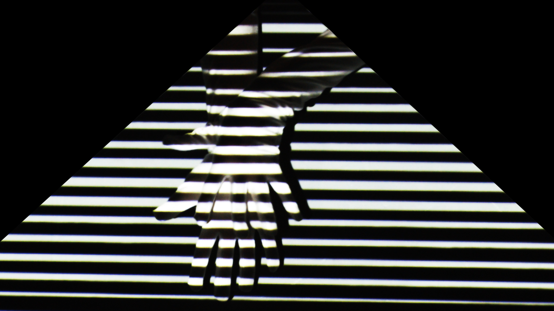 Holiday Rave Installation, Projection and Choreography - Moire Hands