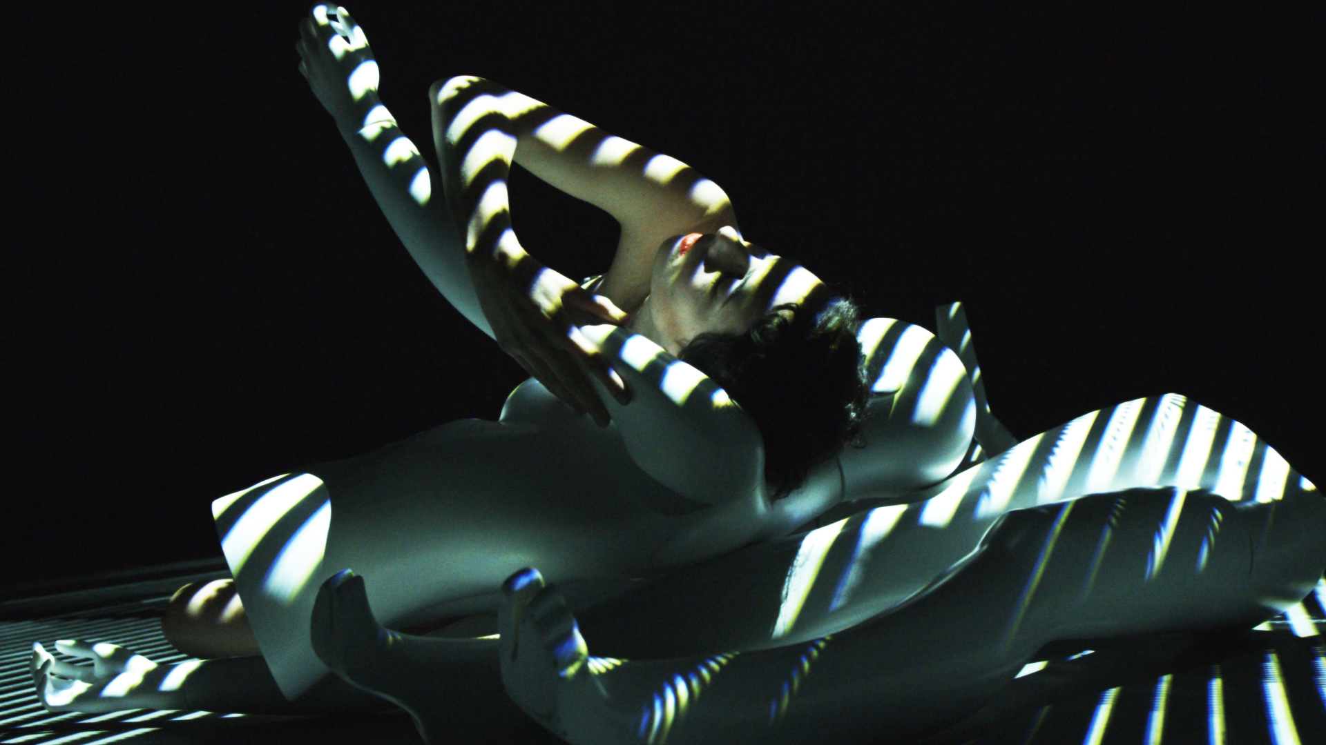 Holiday Rave Installation, Projection and Choreography - Moire Lady