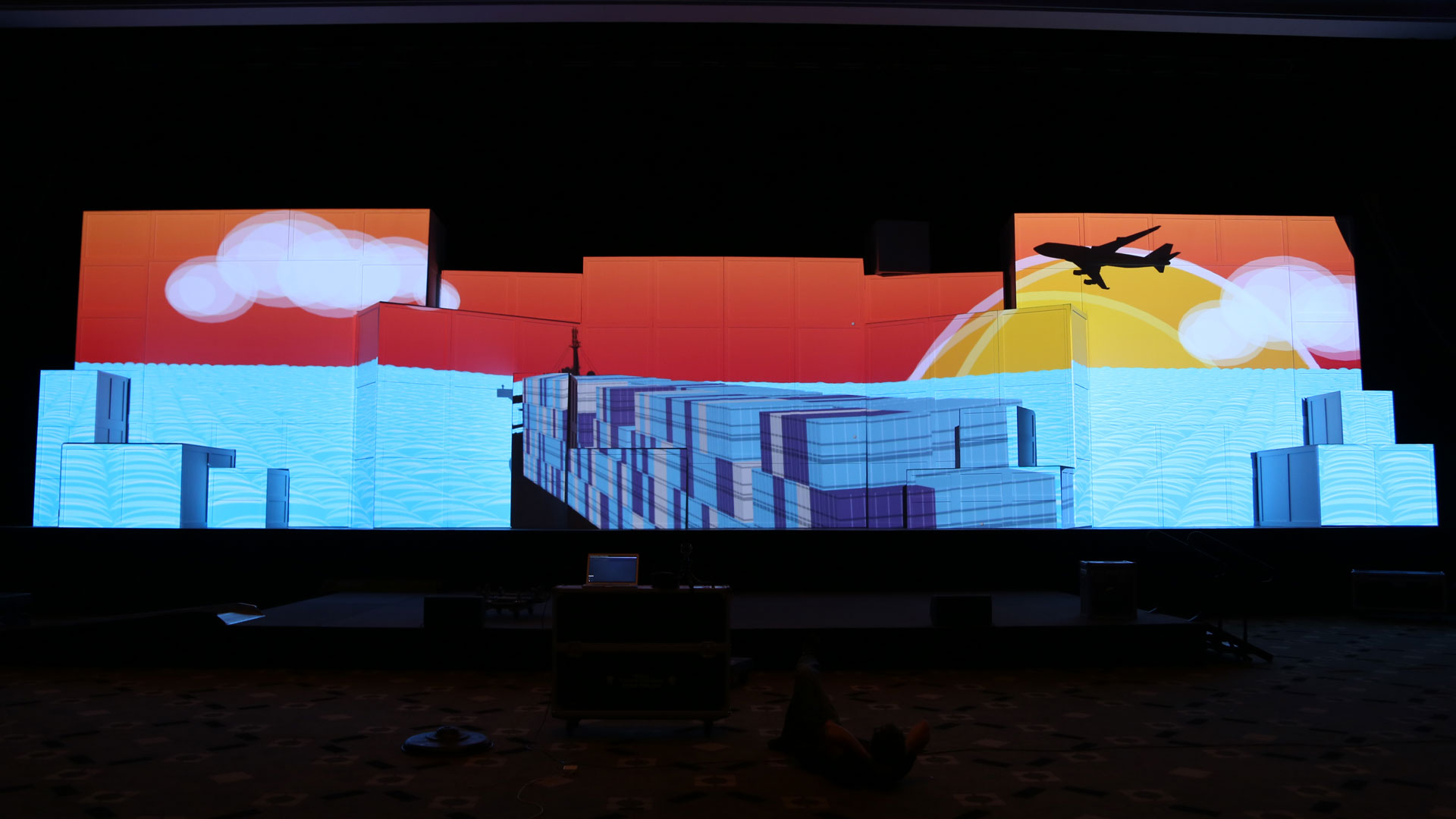 Masce - Pilot Delivers Set Design and Projection Mapping